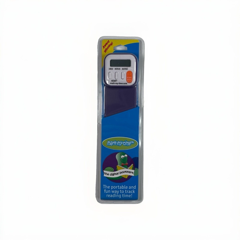 Mark My Time Digital Bookmark & Reading Timer - Purple Brand New In Package